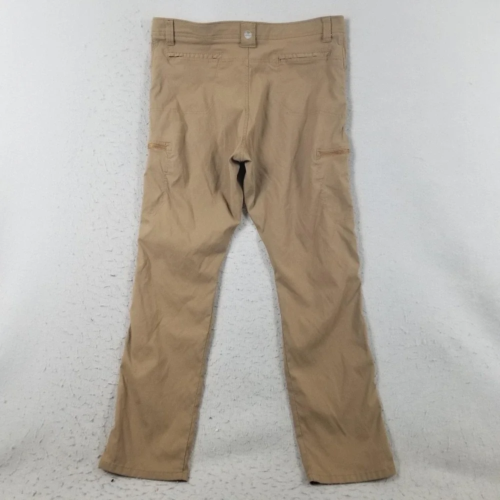 Wrangler Pants Mens 40x32 Beige Nylon Spandex Cargo Stretch Outdoor Hiking